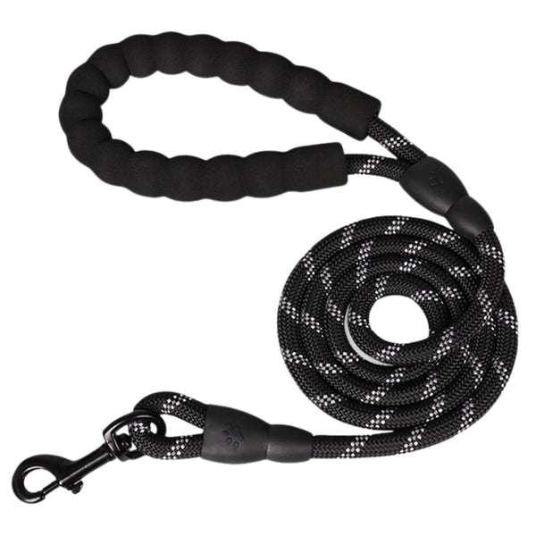 5FT Reflective Dog Leash Rope Braided Pet Leads Puppy Training Padded Braided