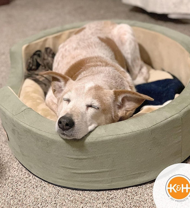 Warm Heated Dog Bed K&H Pet Products Medium Electric Blanket Dog Bed Thermo Nest