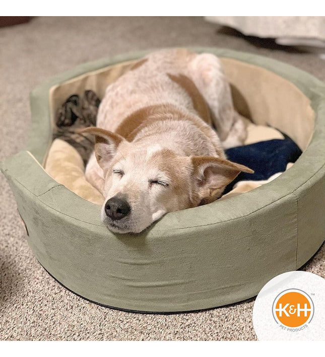 Warm Heated Dog Bed K&H Pet Products Medium Electric Blanket Dog Bed Thermo Nest