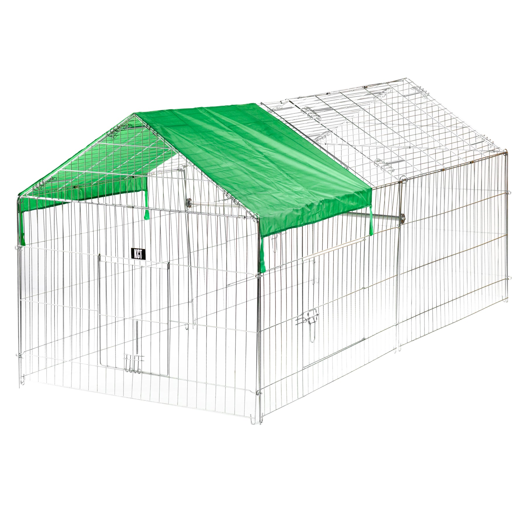 LARGE ENCLOSED PET PLAYPEN RUN PUPPY DOG CAT RABBIT FOLDABLE METAL CHICKEN FENCE