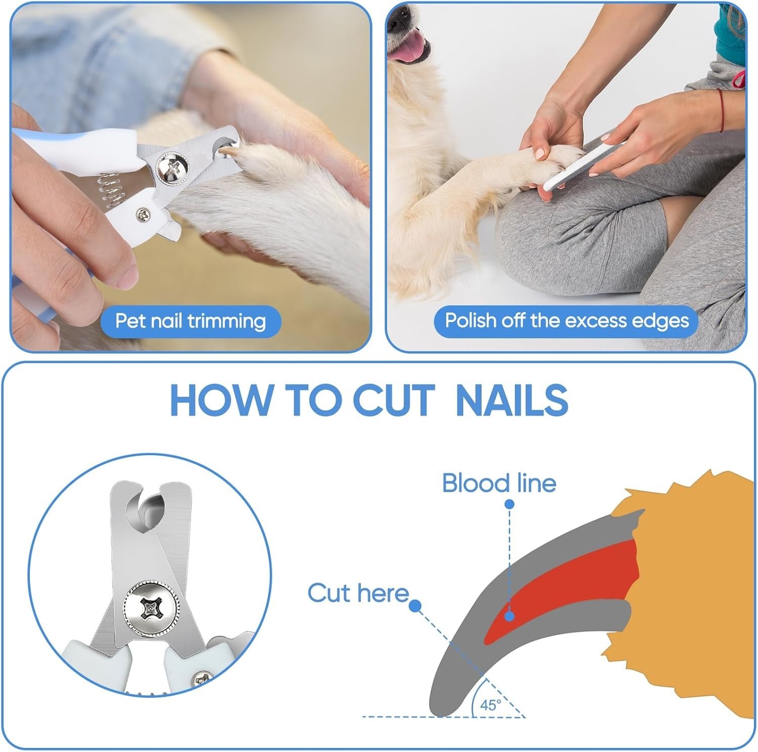 Dog Grooming Kit,Include Dog Grooming Arm with Clamp,1 Curved Scissor, 1