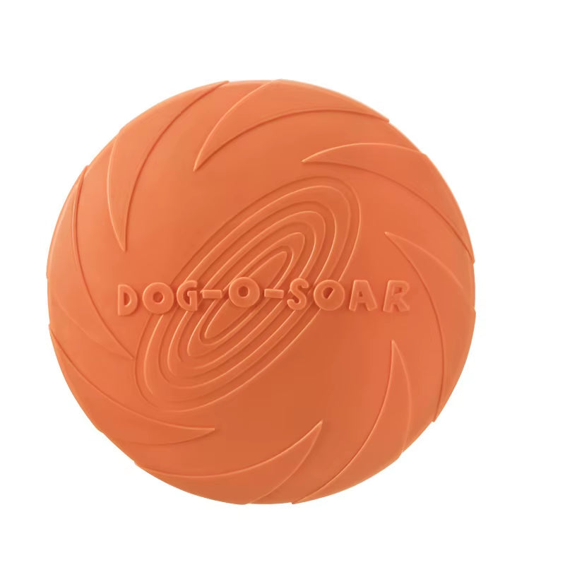 Interactive Silicone Flying Saucer Toy for Dogs and Cats Chew Resistant Flying Disc Pet Game Perfect for Puppy Training Fun